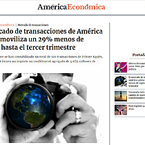 El mercado de transacciones de Amrica Latina moviliza un 29% menos de capital hasta el tercer trimestre